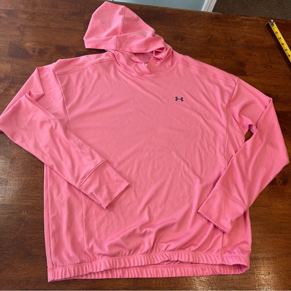 Under Armour women’s heat gear hooded top pink size medium - Picture 1 of 9